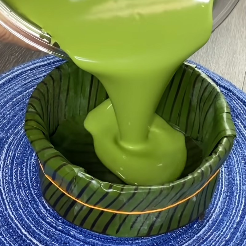 Bước 3 Trộn bột bánh lá dứa Bánh gạo lá dứa