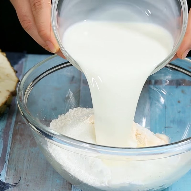 Bước 1 Trộn bột chiên Mãng cầu chiên giòn