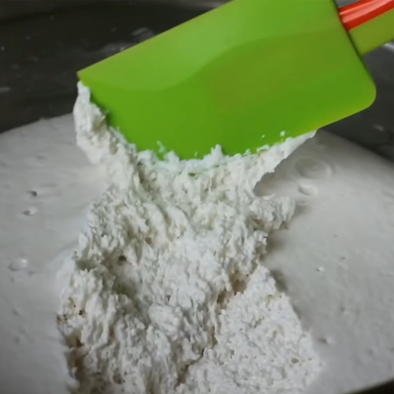 Bước 2 Ủ bột bánh Bánh bò nướng không trứng gà