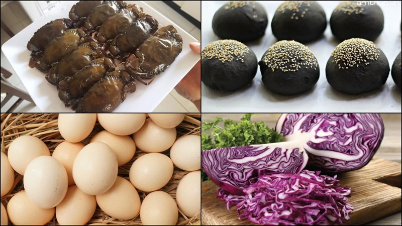 Nguyên liệu món ăn burger cua lột