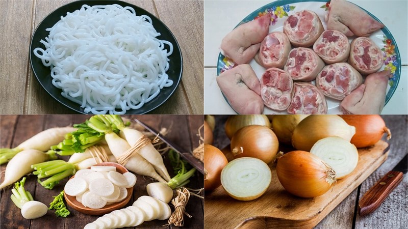 Nguyên liệu làm Bánh canh Trảng Bàng Tây Ninh