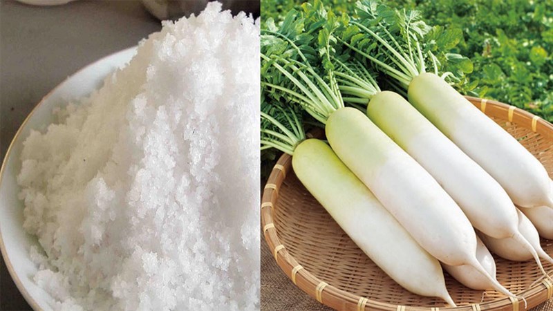 Nguyên liệu món ăn củ cải khô