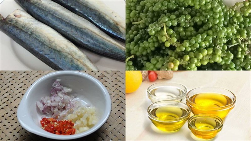 Nguyên liệu món ăn cá nục kho tiêu