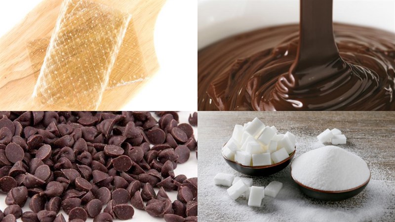 Nguyên liệu làm kẹo mashmallow socola chip
