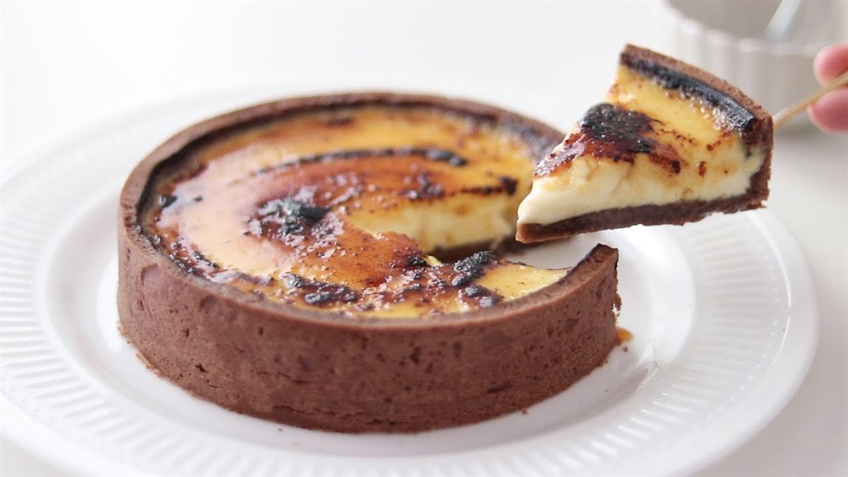 Cách làm bánh tart kem cháy - creme brulee tart đơn giản, béo thơm, hấp dẫn