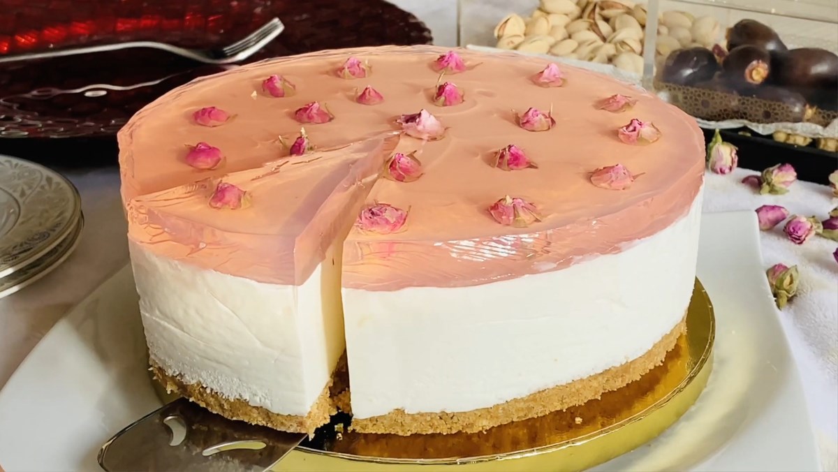 Cách làm bánh mousse chocolate trắng thạch hoa hồng xinh xắn cho ...
