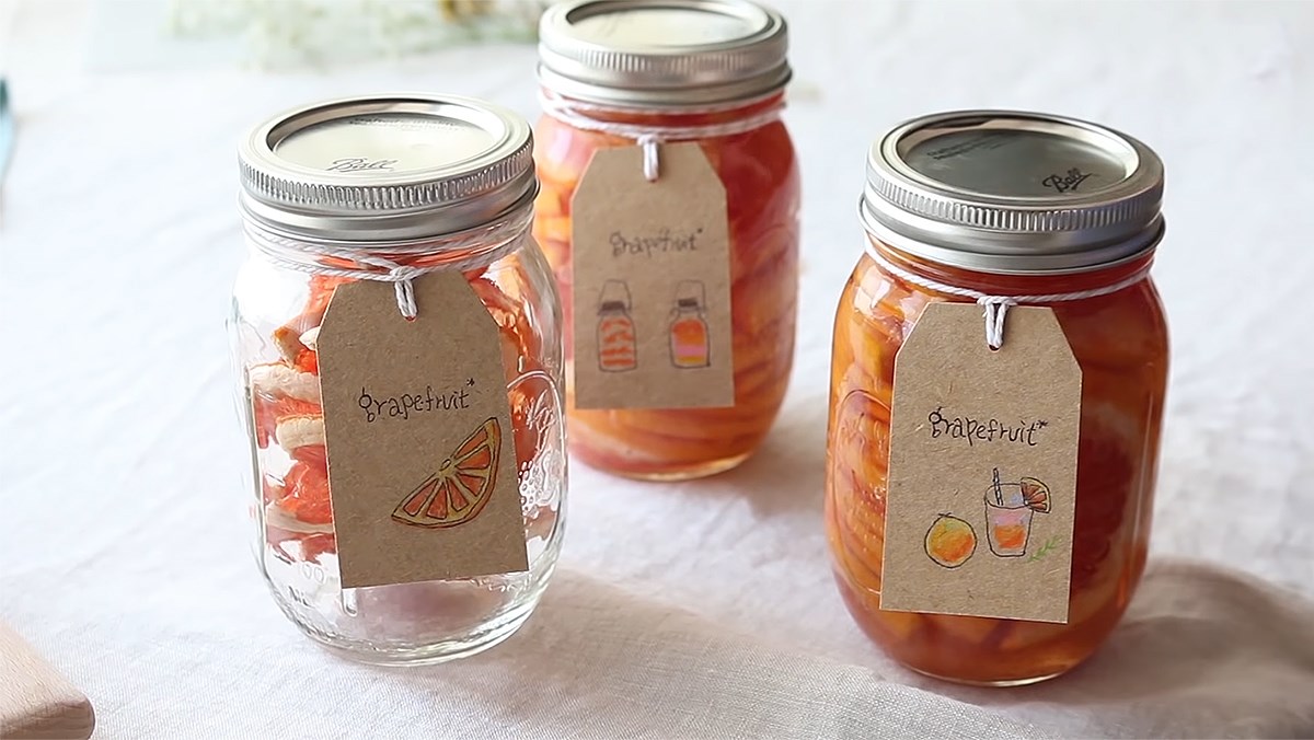Ướp bưởi với đường phèn
