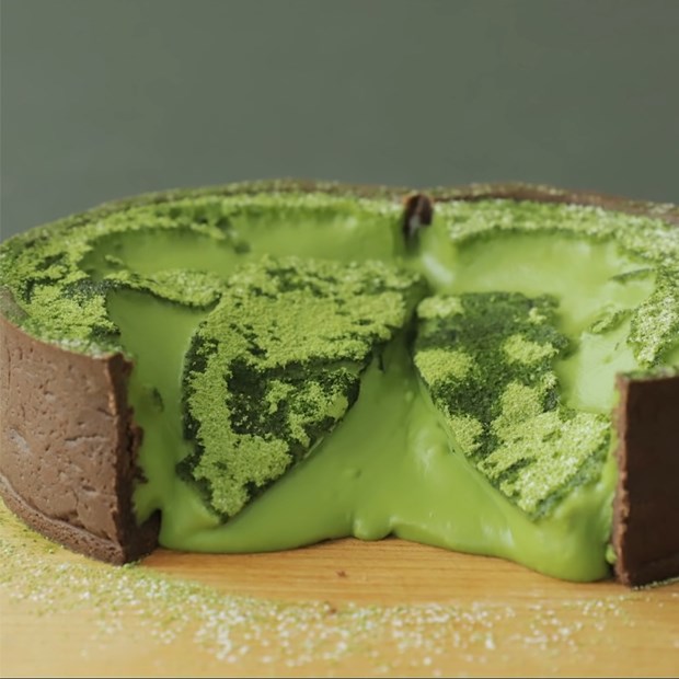 Cách làm bánh tart trà xanh (matcha) phô mai tan chảy đẹp mắt, dễ thực hiện
