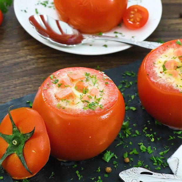 2 Cách làm trứng hấp cà chua và cam tươi ngon lạ miệng cho bữa sáng