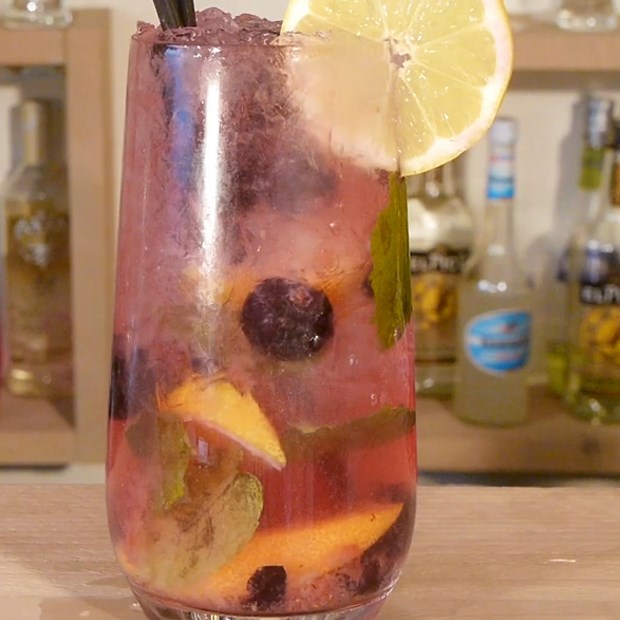 2 cách làm mojito việt quất - blueberry mojito đơn giản, giải khát cực đã