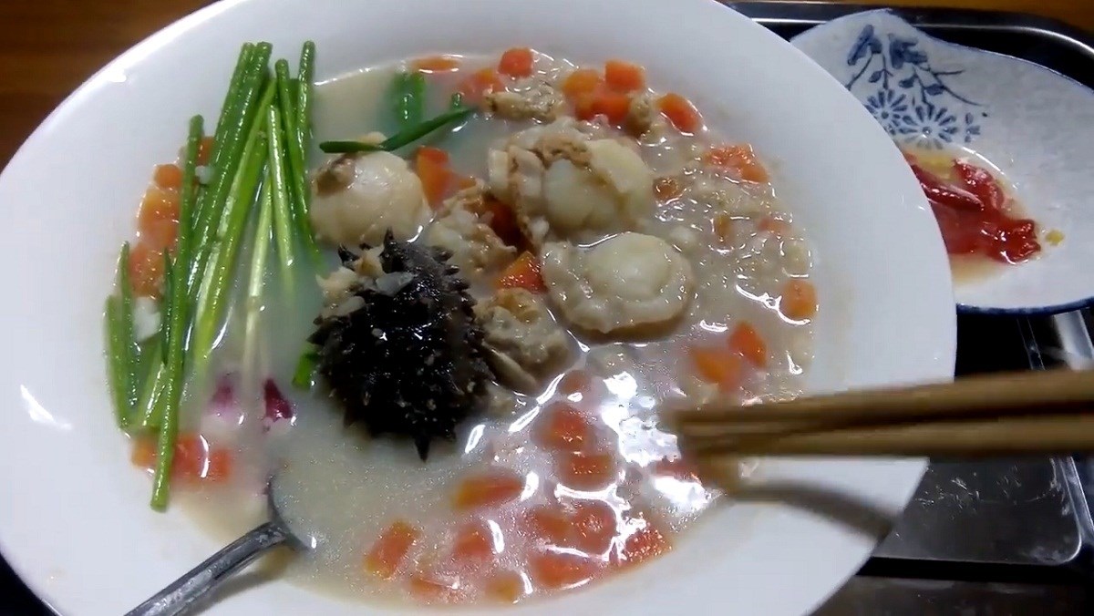 Cháo hải sâm sò điệp