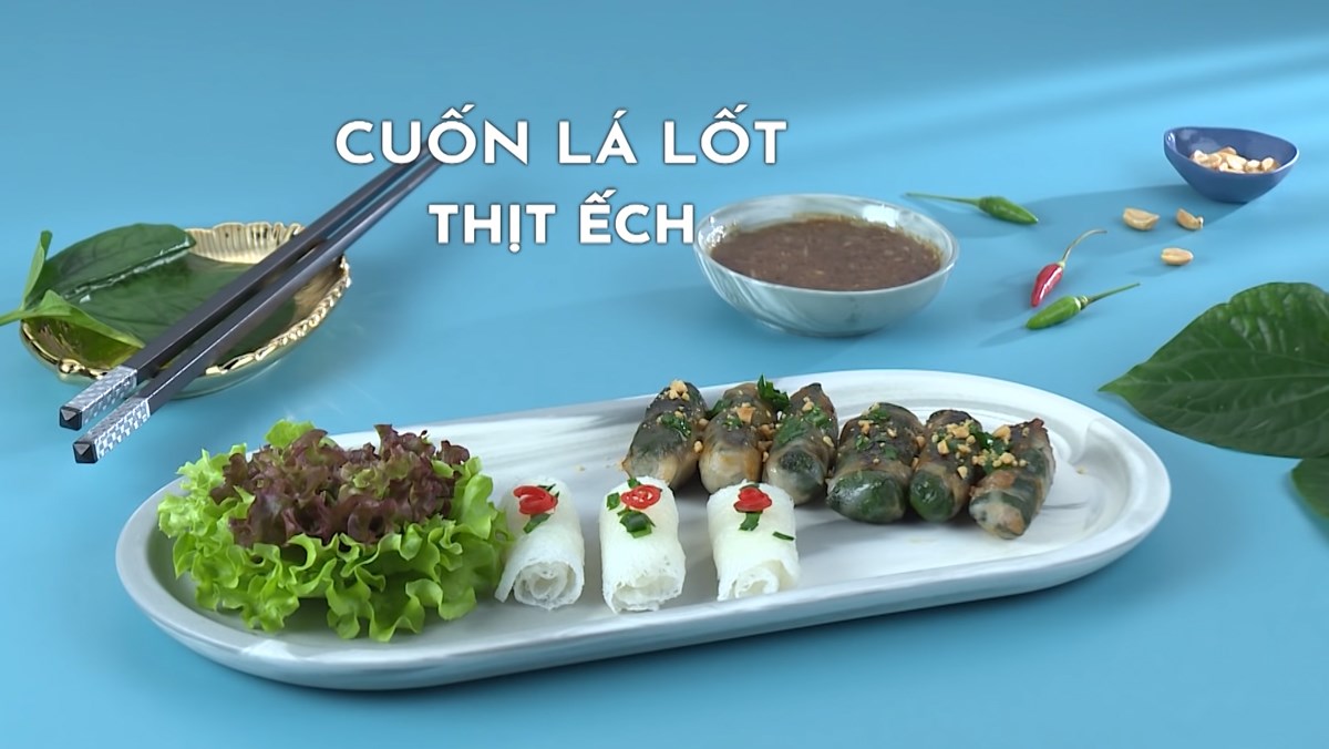 Ếch cuốn lá lốt
