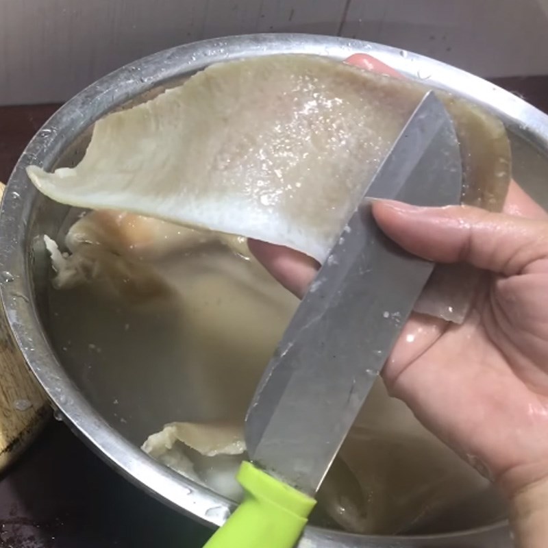 Bước 4 Cắt bì Gelatin