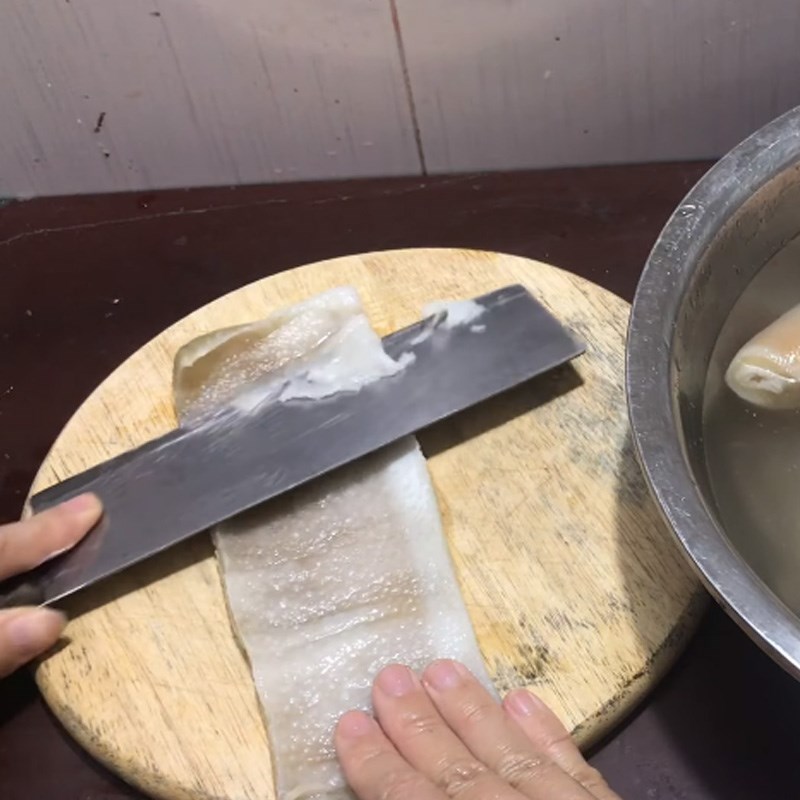 Bước 4 Cắt bì Gelatin