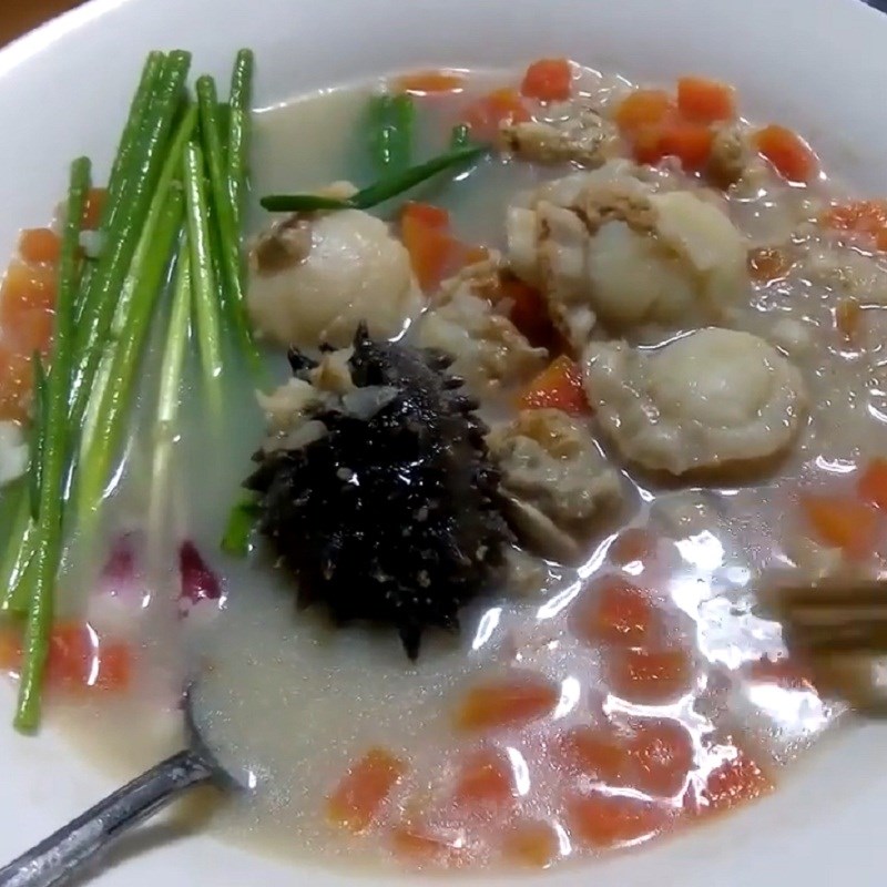 Bước 6 Thành phẩm Cháo hải sâm sò điệp