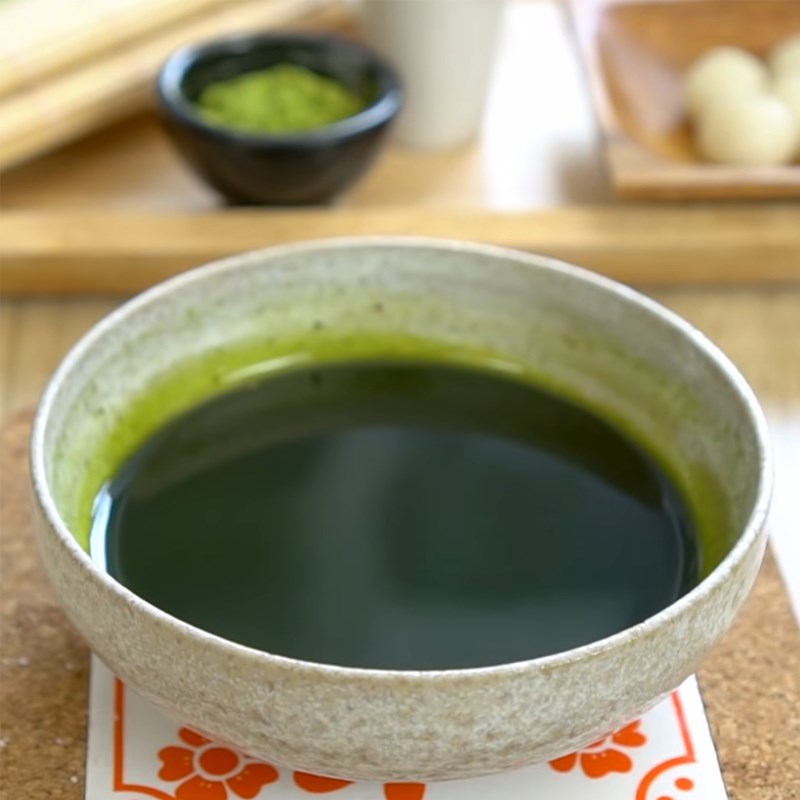 Bước 7 Làm bức matcha Bingsu Matcha trà xanh rớt đậu đỏ