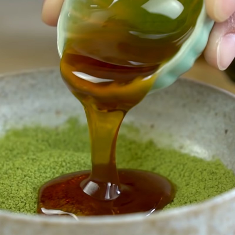 Bước 7 Làm bức matcha Bingsu Matcha trà xanh rớt đậu đỏ