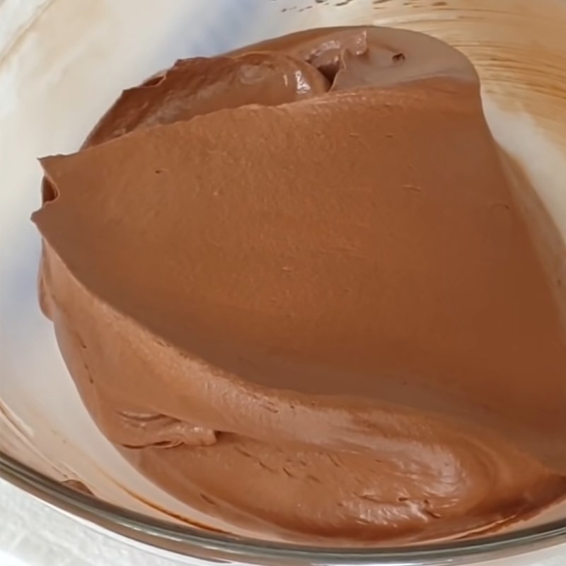 Bước 6 Làm lớp kem socola Bánh socola không cần bột mì, bột nở