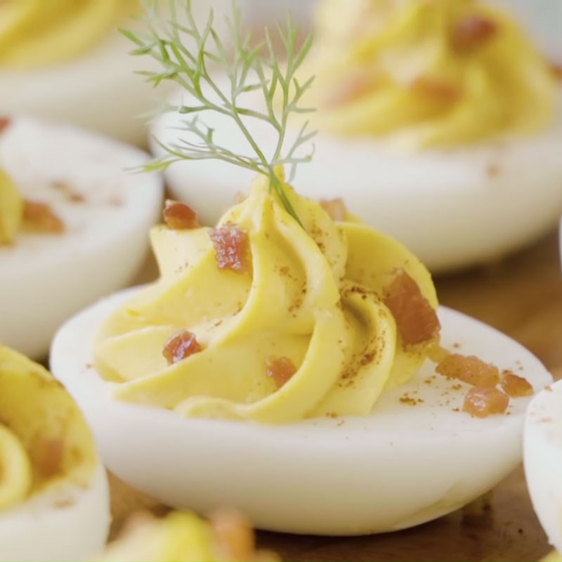 Bước 4 Làm trứng ác quỷ Trứng ác quỷ (deviled egg)