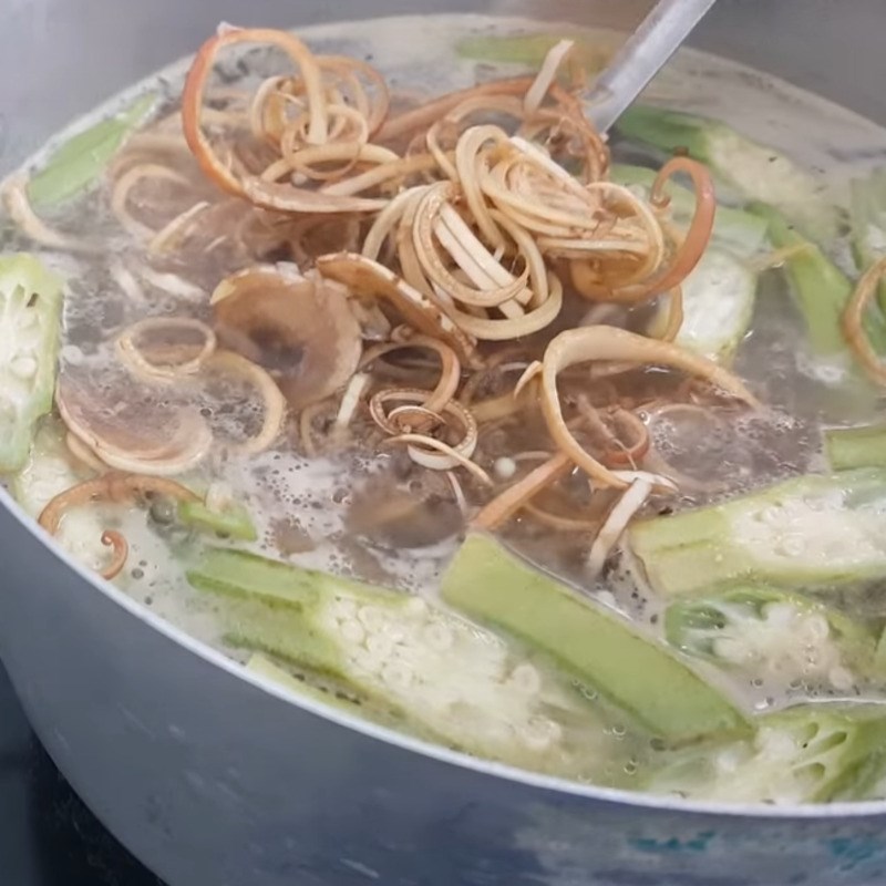 Bước 3 Nấu canh Canh chua cá dứa