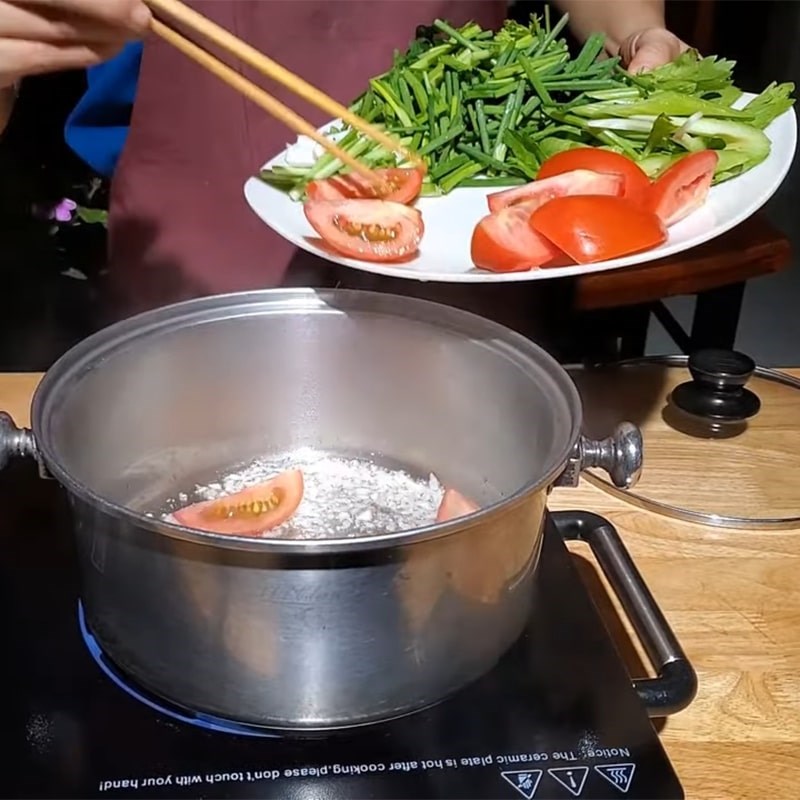 Bước 3 Nấu canh Cá bạc má nấu ngót