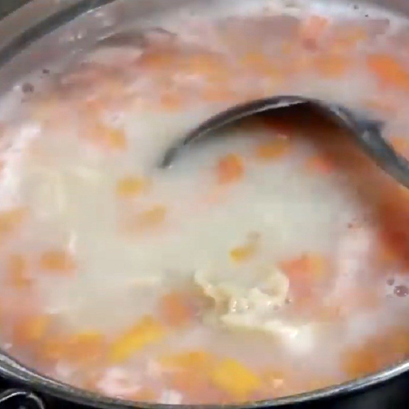 Bước 5 Nấu cháo Cháo hải sâm sò điệp