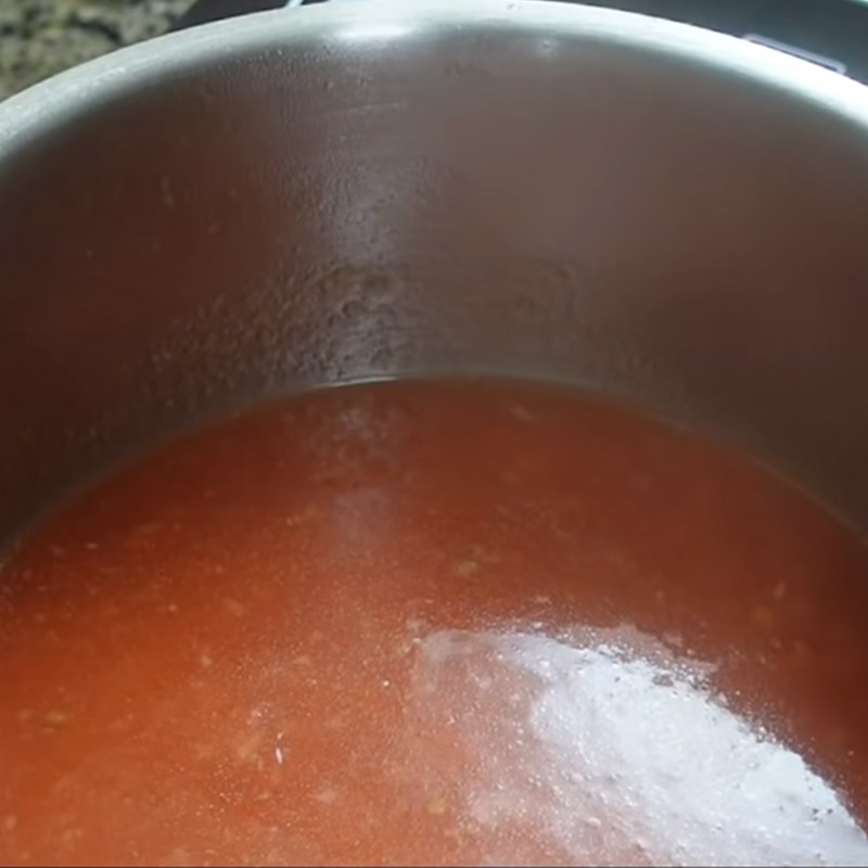 Bước 5 Nấu sốt cà chua Thịt nhồi cà tím sốt cà