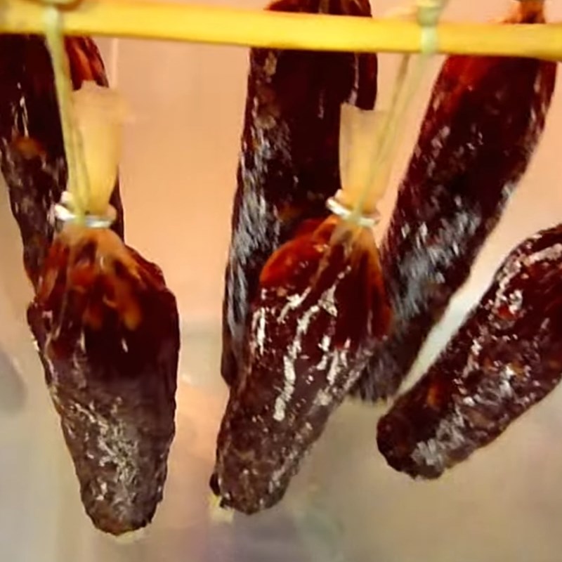 Bước 5 Phơi xúc xích Xúc xích bằng vỏ collagen - pepperoni
