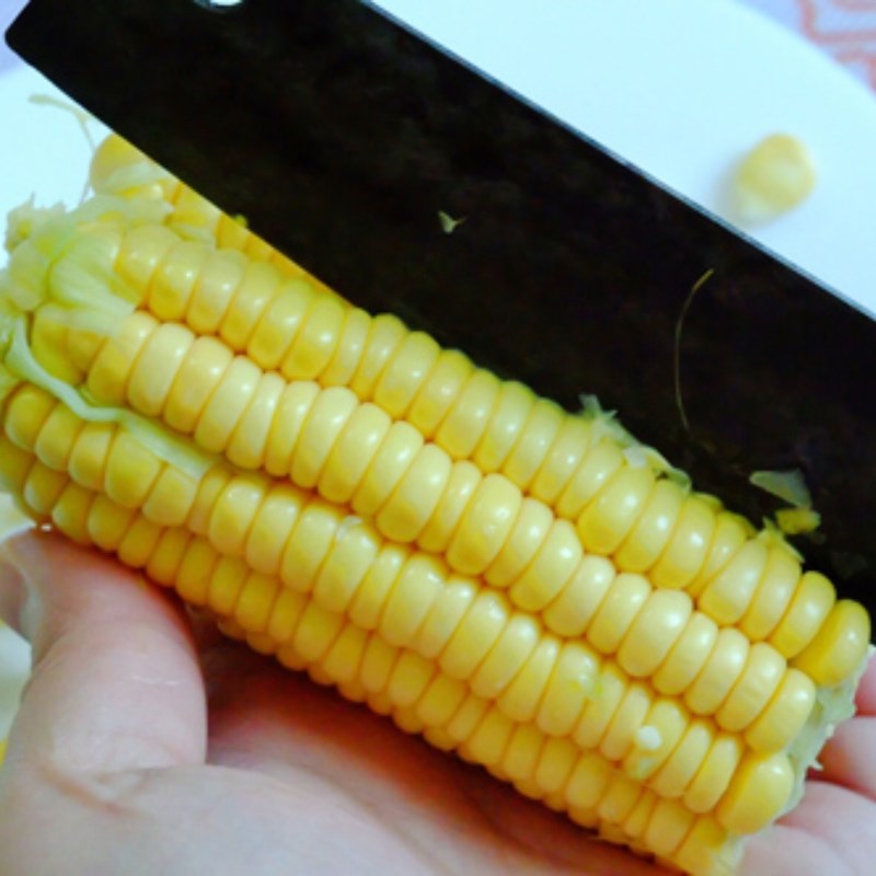 Bước 1 Sơ chế bắp Bắp xào phô mai con bò cười