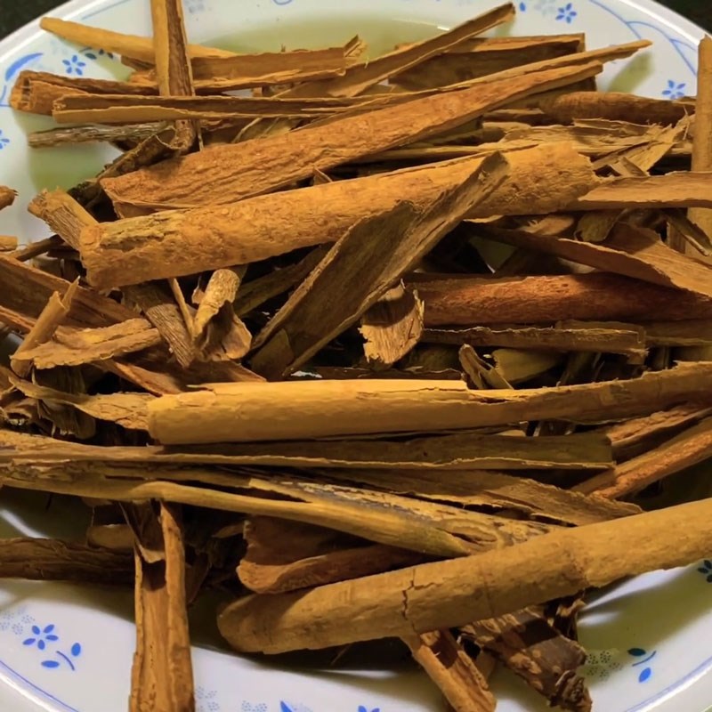 Bước 1 Sơ chế quế Bột quế