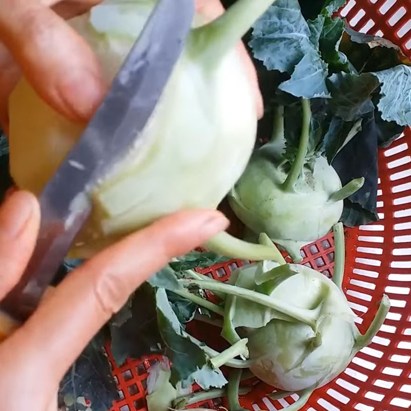 Bước 1 Sơ chế su hào Su hào phơi khô