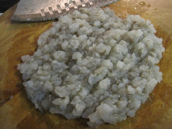 Bước 1 Sơ chế tôm Bánh canh Nam phổ