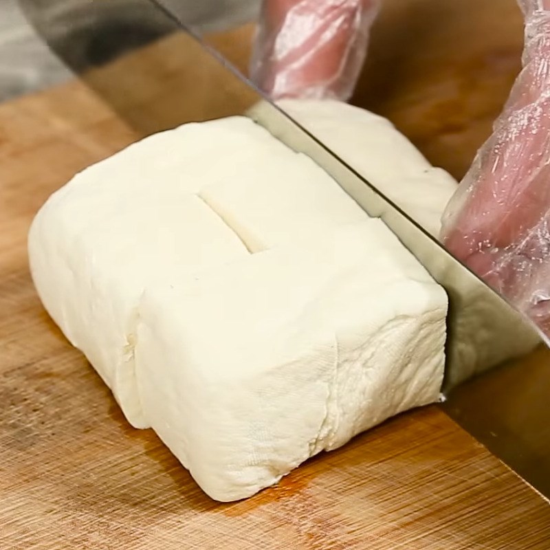 Bước 1 Nấu và cắt khối vuông đậu phụ Chao đỏ