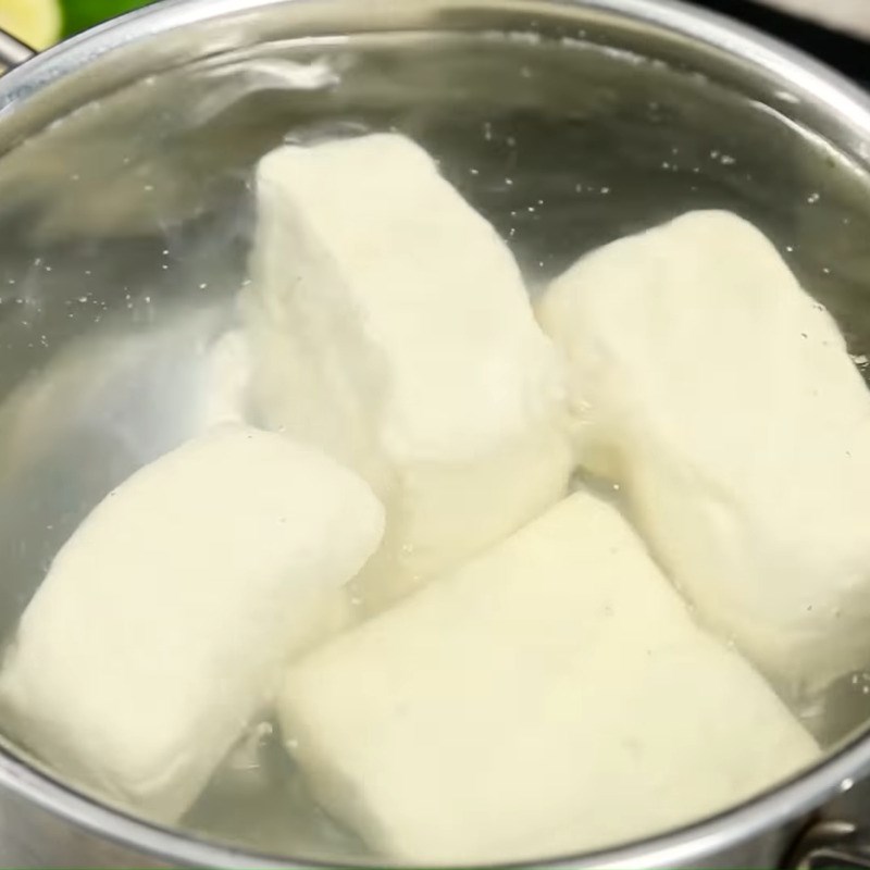 Bước 1 Nấu và cắt khối vuông đậu phụ Chao đỏ