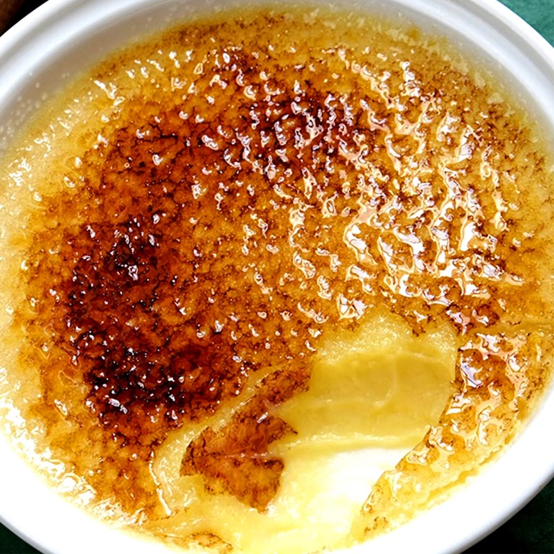 Bước 6 Thành phẩm Kem cháy - creme brulee socola trắng