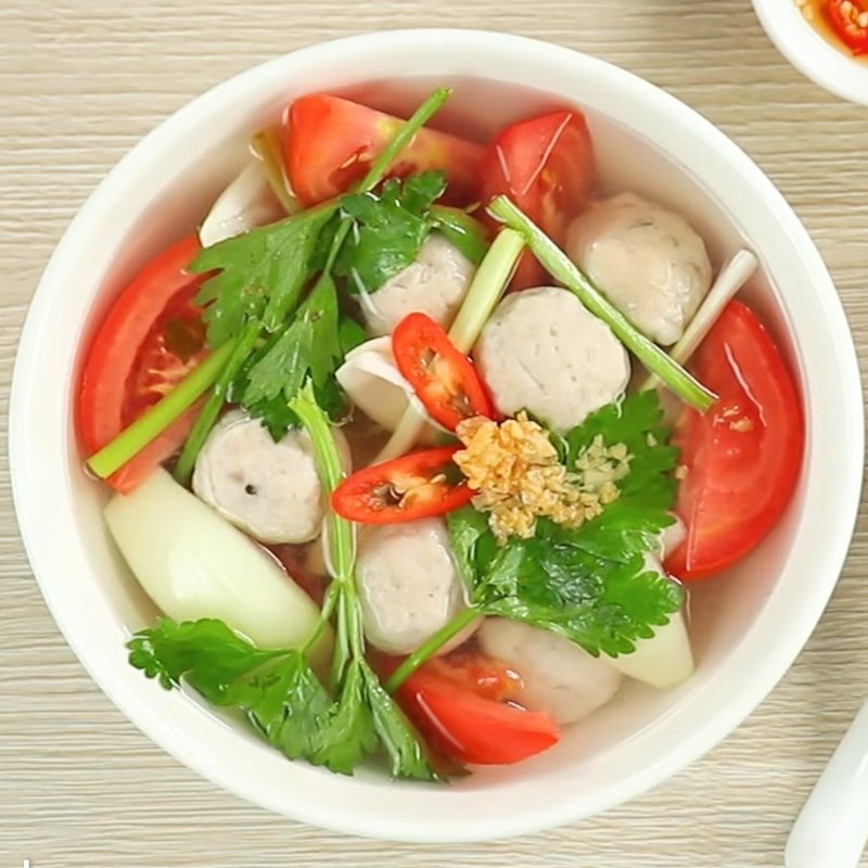 Bước 4 Thành phẩm Canh cá thác lác cà chua nấu ngót