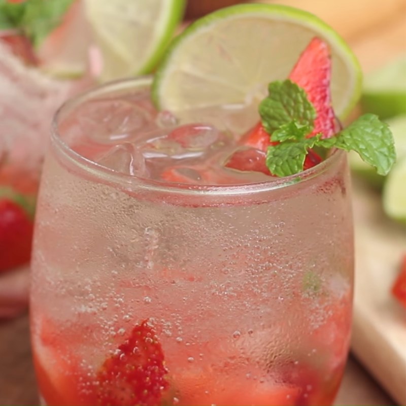 Bước 3 Thành phẩm Mojito dâu tây - strawberry mojito