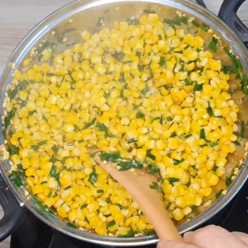 Bước 4 Thành phẩm Bắp xào phô mai con bò cười