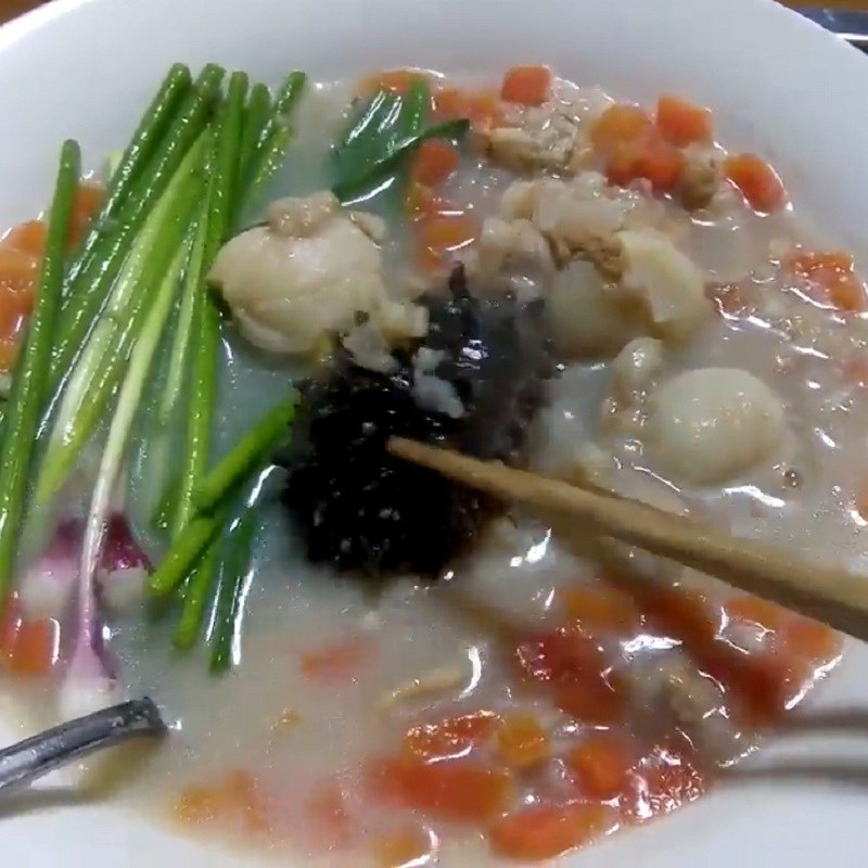 Bước 6 Thành phẩm Cháo hải sâm sò điệp