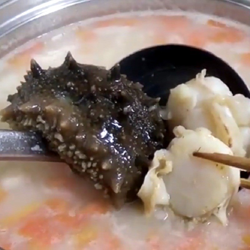 Bước 5 Nấu cháo Cháo hải sâm sò điệp