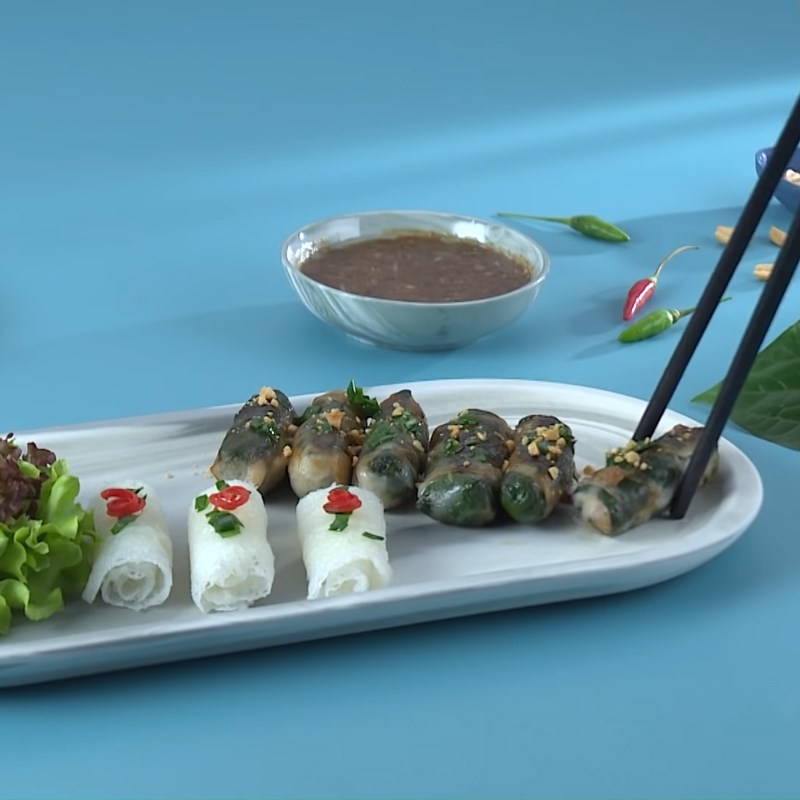 Bước 6 Thành phẩm Ếch cuốn lá lốt