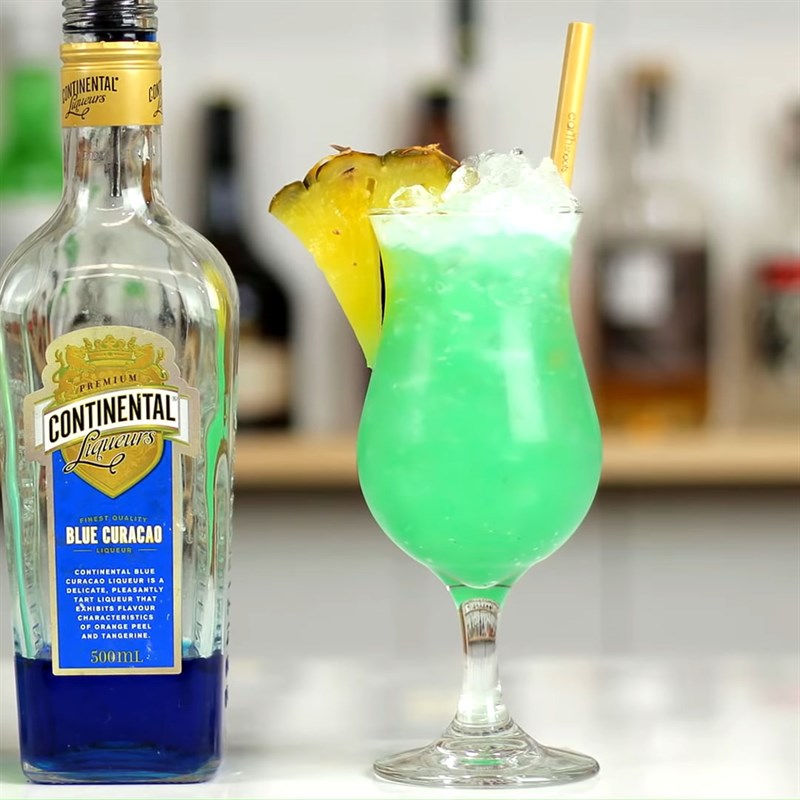 Bước 3 Thành phẩm Cocktail Blue Hawaii