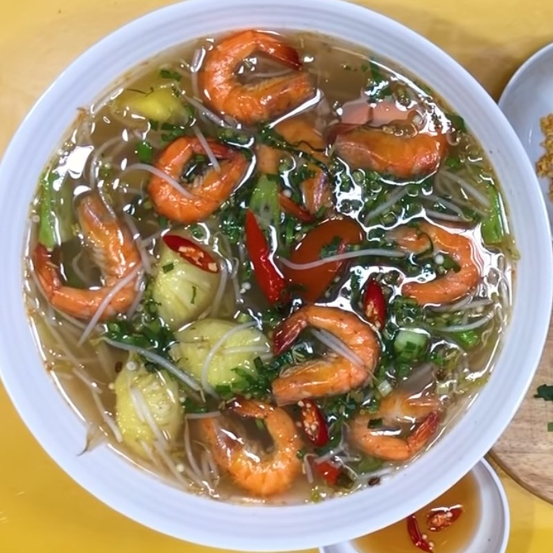 Bước 5 Thành phẩm Canh chua tép cà chua thơm