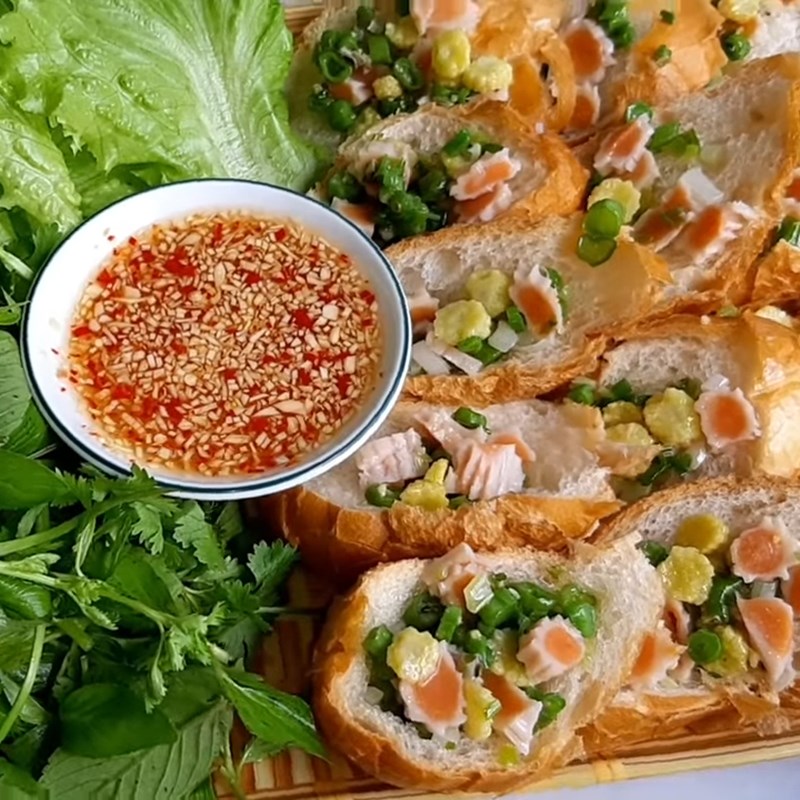 Bước 5 Thành phẩm Bánh mì hấp chay thanh cua