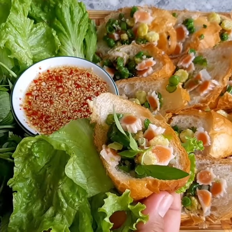 Bước 5 Thành phẩm Bánh mì hấp chay thanh cua