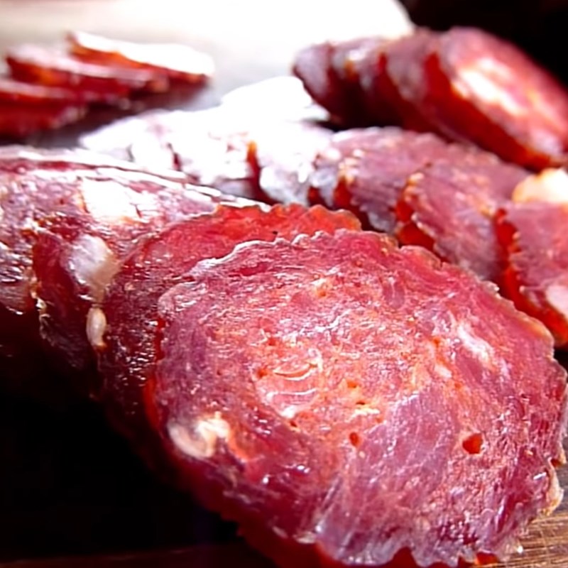 Bước 6 Thành phẩm Xúc xích bằng vỏ collagen - pepperoni