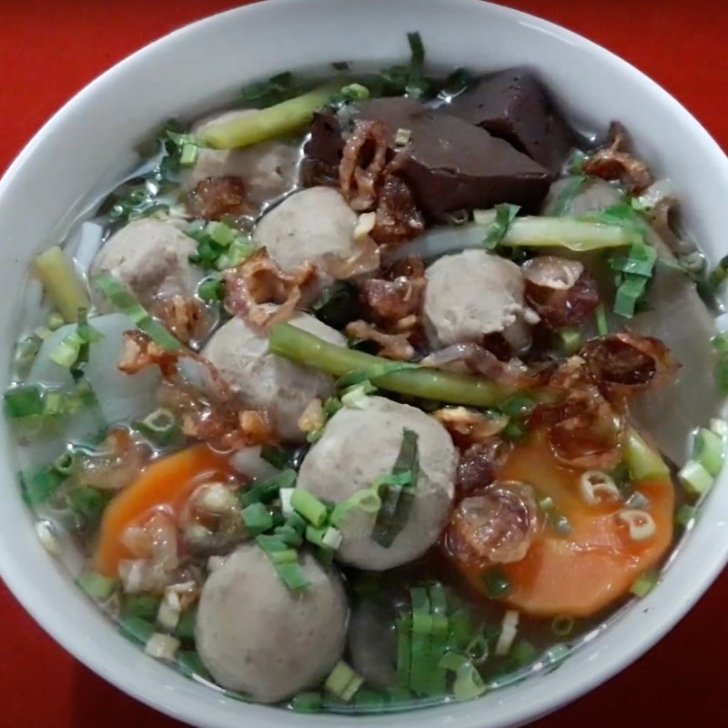 Bước 5 Thành phẩm Bánh canh bò viên