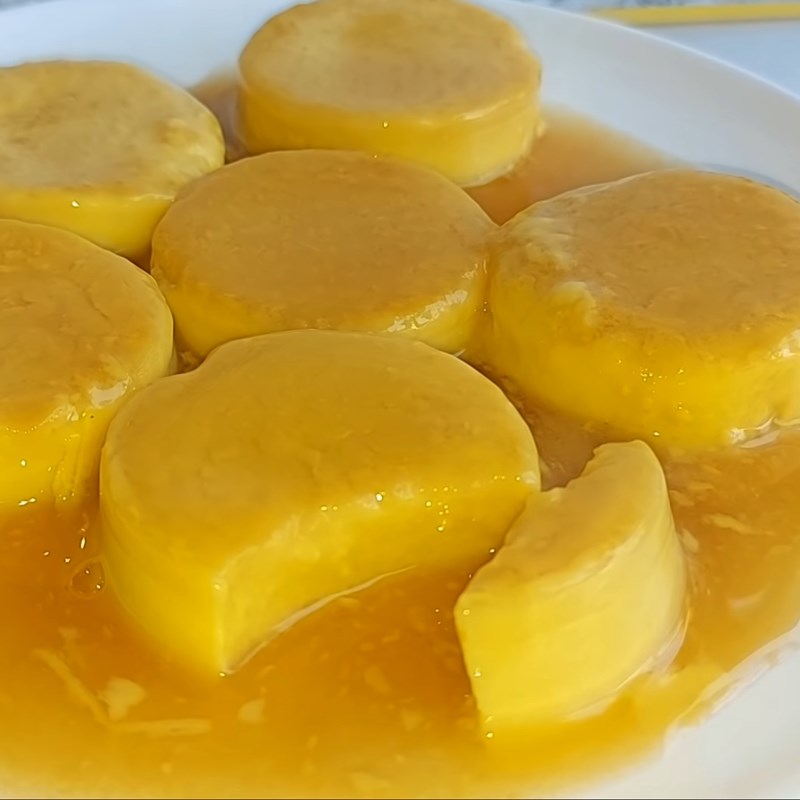 Bước 6 Thành phẩm Bánh flan chay từ bí đỏ