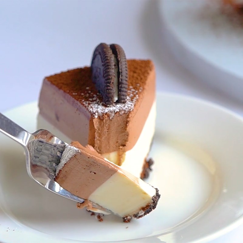 Bước 6 Thành phẩm Cheesecake cà phê oreo