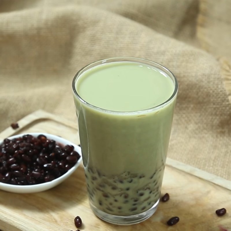 Bước 4 Thành phẩm Trà sữa matcha đậu đỏ